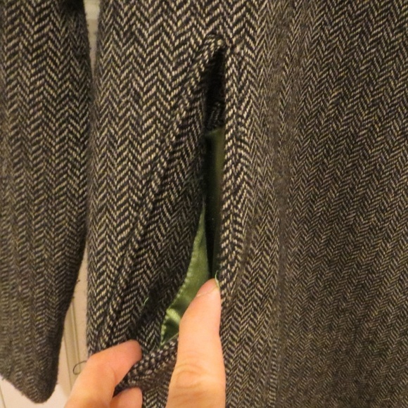 Vintage DKNY Donna Karan Women's Tweed Coat Wool overcoat - Picture 3 of 8